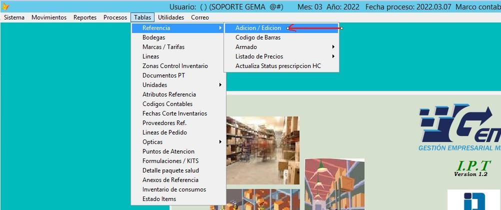 Ficha de Referencia en Producto Terminado