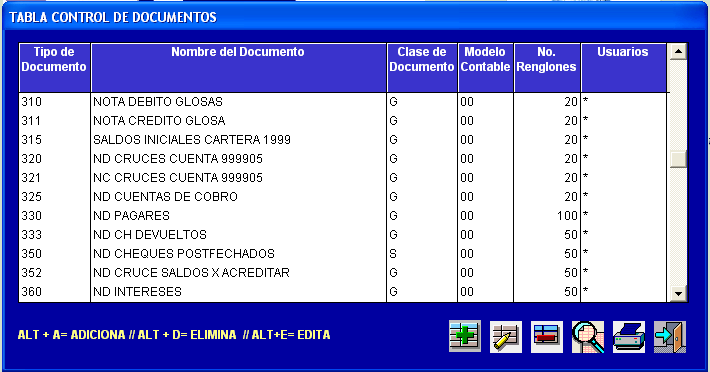 Acceso a Generales - Documentos en el Módulo Principal